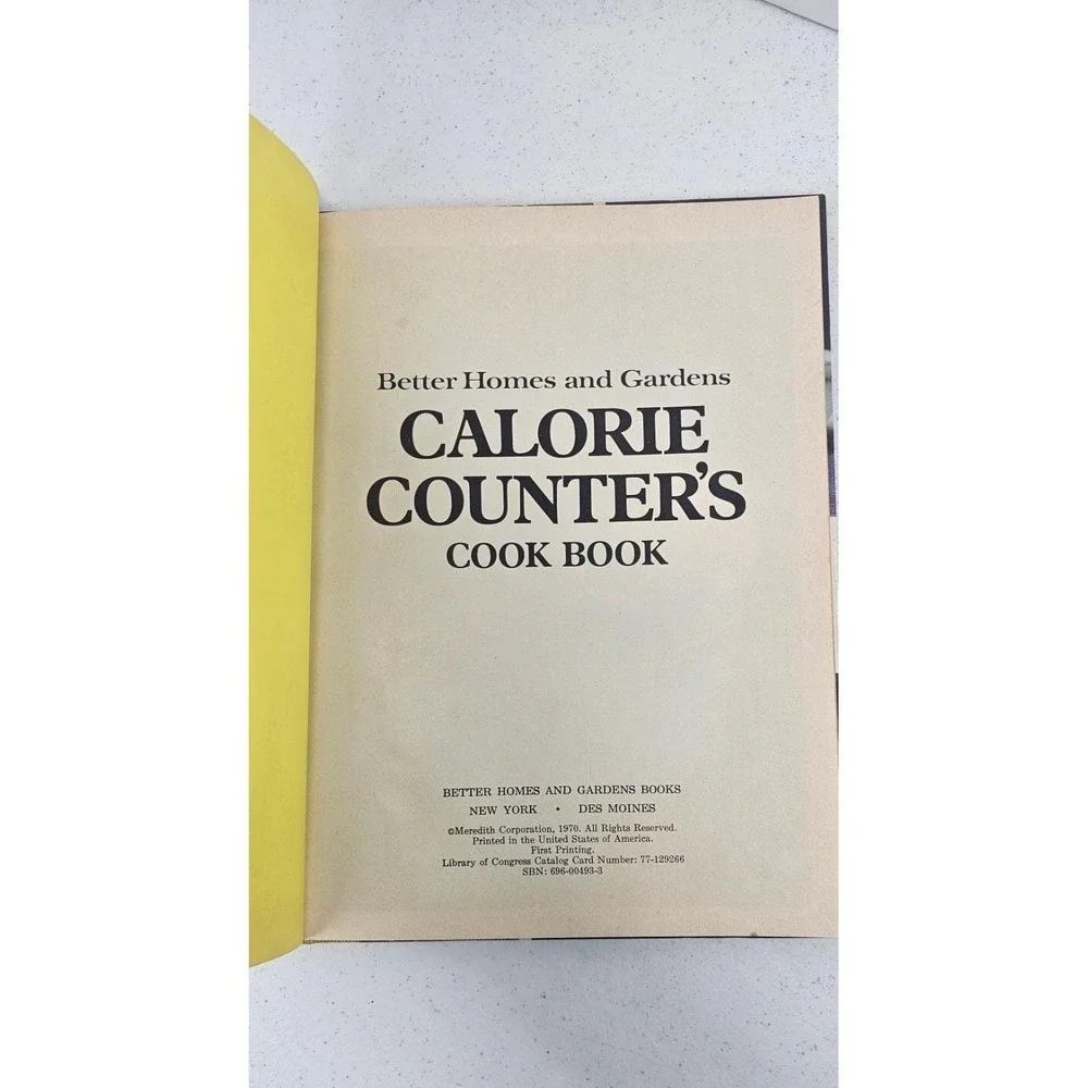 Better Homes and Gardens Calorie Counters Cookbook 1970‎ Vintage W/ Color Photos